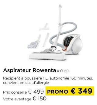 Promoties Aspirateur rowenta x-o 160 - Rowenta - Geldig van 01/03/2024 tot 31/03/2024 bij Molecule