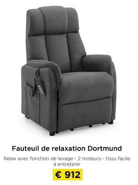 Promotions Fauteuil de relaxation dortmund - Produit maison - Molecule - Valide de 01/03/2024 à 31/03/2024 chez Molecule