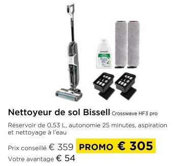 Promotions Nettoyeur de sol bissell crosswave hf3 pro - Bissell - Valide de 01/03/2024 à 31/03/2024 chez Molecule