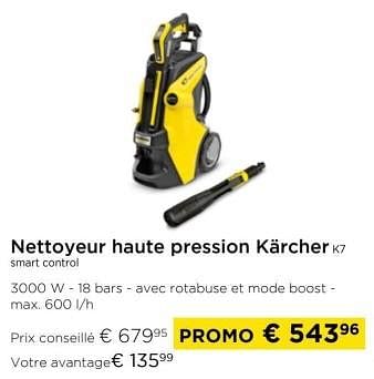 Promotions Nettoyeur haute pression kärcher k7 smart control - Kärcher - Valide de 01/03/2024 à 31/03/2024 chez Molecule