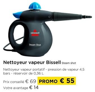 Promoties Nettoyeur vapeur bissell steam shot - Bissell - Geldig van 01/03/2024 tot 31/03/2024 bij Molecule