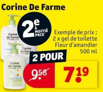 Promoties Gel de toilette fleur d’amandier - Corine de farme - Geldig van 25/03/2024 tot 07/04/2024 bij Kruidvat
