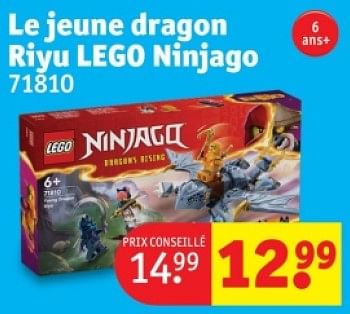 Promoties Le jeune dragon riyu lego ninjago 71810 - Lego - Geldig van 25/03/2024 tot 07/04/2024 bij Kruidvat