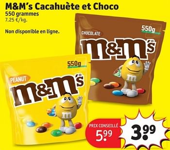 Promotions M+m`s cacahuete et choco - M&M 's - Valide de 25/03/2024 à 07/04/2024 chez Kruidvat