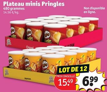 Promoties Plateau minis pringles - Pringles - Geldig van 25/03/2024 tot 07/04/2024 bij Kruidvat