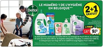 Promoties Recharge de gel lavant hydratant antibacterien aloe vera - Dettol - Geldig van 25/03/2024 tot 07/04/2024 bij Kruidvat