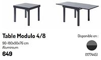 Promotions Table modulo 4-8 - Wilsa Garden - Valide de 17/02/2024 à 31/08/2024 chez Oh'Green