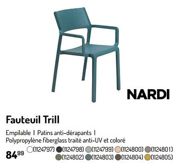Promoties Fauteuil trill - Nardi - Geldig van 17/02/2024 tot 31/08/2024 bij Oh'Green