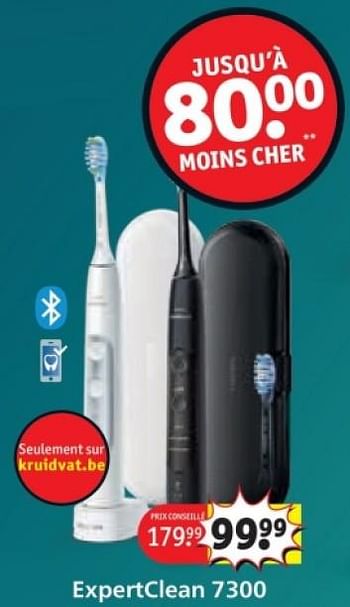 Promoties Brossez-vous les dents comme d‘habitude, mais de facon expertclean 7300 - Philips - Geldig van 25/03/2024 tot 07/04/2024 bij Kruidvat