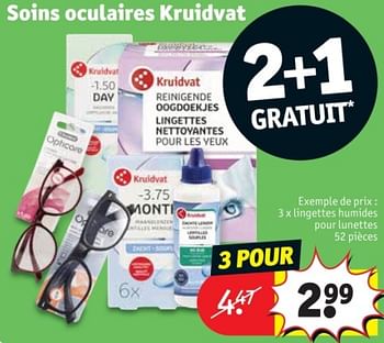 Promotions Lingettes humides pour lunettes - Produit maison - Kruidvat - Valide de 25/03/2024 à 07/04/2024 chez Kruidvat