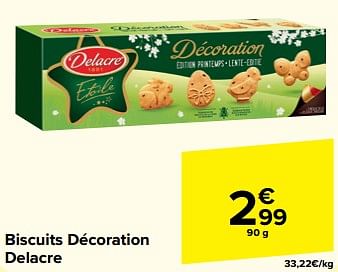 Promotions Biscuits décoration delacre - Delacre - Valide de 27/03/2024 à 02/04/2024 chez Carrefour
