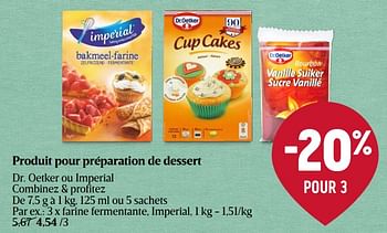 Promoties Farine fermentante, imperial - Imperial Desserts - Geldig van 28/03/2024 tot 03/04/2024 bij Delhaize
