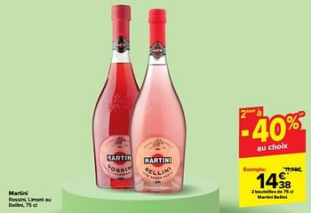 Promotions Martini bellini - Martini - Valide de 27/03/2024 à 02/04/2024 chez Carrefour