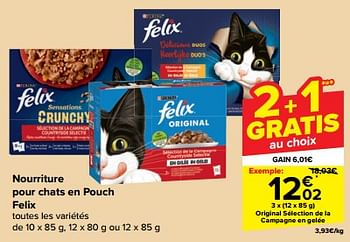 Promotions Original sélection de la campagne en gelée - Purina - Valide de 27/03/2024 à 02/04/2024 chez Carrefour