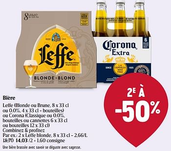 Promoties Bière leffe blonde - Leffe - Geldig van 28/03/2024 tot 03/04/2024 bij Delhaize