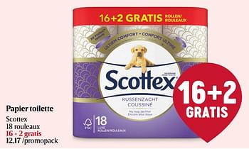 Promoties Papier toilette scottex - Scottex - Geldig van 28/03/2024 tot 03/04/2024 bij Delhaize