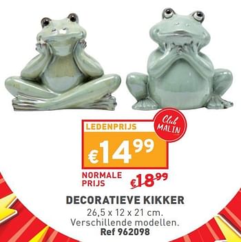 Promotions Decoratieve kikker - Produit maison - Trafic  - Valide de 27/03/2024 à 31/03/2024 chez Trafic