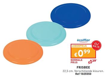 Promotions Frisbee - Ecoiffier - Valide de 27/03/2024 à 31/03/2024 chez Trafic