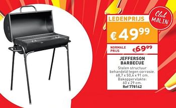Promoties Jefferson barbecue - Huismerk - Trafic  - Geldig van 27/03/2024 tot 31/03/2024 bij Trafic