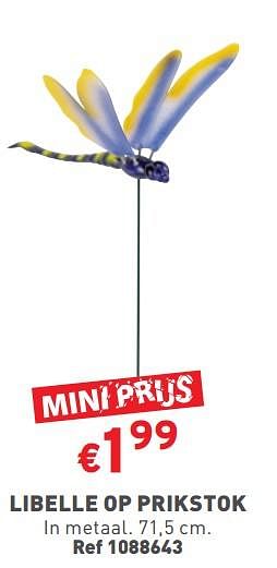 Promoties Libelle op prikstok - Huismerk - Trafic  - Geldig van 27/03/2024 tot 31/03/2024 bij Trafic