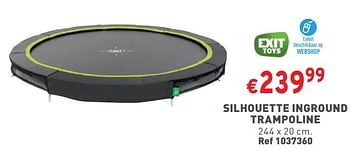 Promoties Silhouette inground trampoline - Huismerk - Trafic  - Geldig van 27/03/2024 tot 31/03/2024 bij Trafic