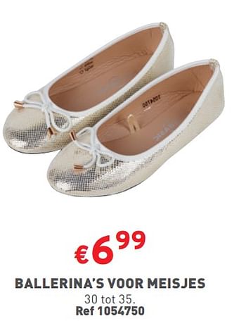 Promotions Ballerina’s voor meisjes - Produit maison - Trafic  - Valide de 27/03/2024 à 31/03/2024 chez Trafic