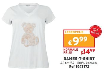 Promoties Dames-t-shirt - Huismerk - Trafic  - Geldig van 27/03/2024 tot 31/03/2024 bij Trafic