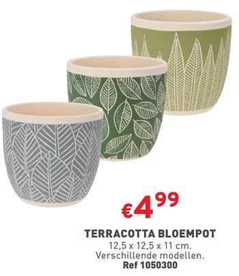 Promoties Terracotta bloempot - Huismerk - Trafic  - Geldig van 27/03/2024 tot 31/03/2024 bij Trafic