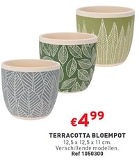 Terracotta bloempot-Huismerk - Trafic 