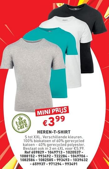 Promoties Heren-t-shirt - Huismerk - Trafic  - Geldig van 27/03/2024 tot 31/03/2024 bij Trafic