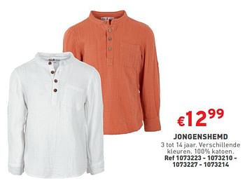 Promoties Jongenshemd - Huismerk - Trafic  - Geldig van 27/03/2024 tot 31/03/2024 bij Trafic