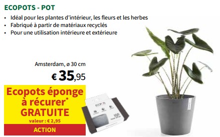 Promoties Ecopots - pot - Ecopots - Geldig van 27/03/2024 tot 07/04/2024 bij Horta