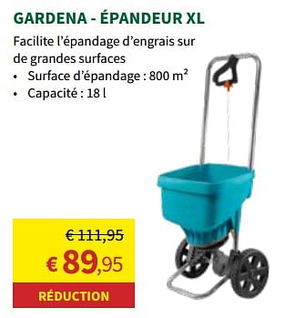Promoties Gardena - épandeur xl - Gardena - Geldig van 27/03/2024 tot 07/04/2024 bij Horta