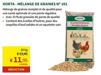 Promoties Horta - mélange de graines no 101 - Huismerk - Horta - Geldig van 27/03/2024 tot 07/04/2024 bij Horta