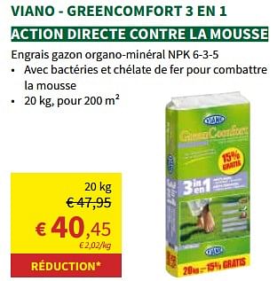 Promotions Viano - greencomfort 3 en 1 - Viano - Valide de 27/03/2024 à 07/04/2024 chez Horta
