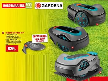 Promoties Gardena robotmaaiers sileno city - Gardena - Geldig van 27/03/2024 tot 07/04/2024 bij Hubo