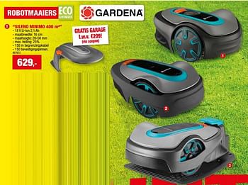 Promotions Gardena robotmaaiers sileno minimo - Gardena - Valide de 27/03/2024 à 07/04/2024 chez Hubo