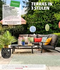 Tierra outdoor 5 zits loungeset lima aluminium antraciet-Huismerk - Intratuin