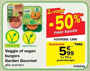 Promoties Groenteburger - Garden Gourmet - Geldig van 27/03/2024 tot 08/04/2024 bij Carrefour
