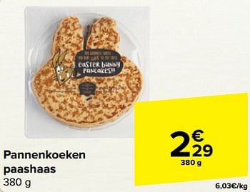 Promoties Pannenkoeken paashaas - Huismerk - Carrefour  - Geldig van 27/03/2024 tot 08/04/2024 bij Carrefour