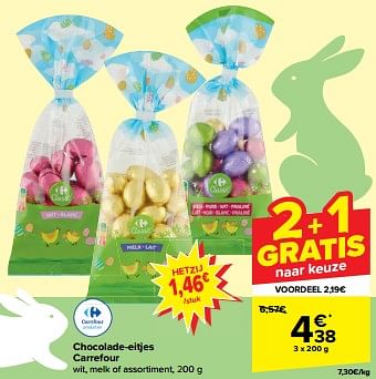 Promotions Chocolade eitjes carrefour - Produit maison - Carrefour  - Valide de 27/03/2024 à 08/04/2024 chez Carrefour
