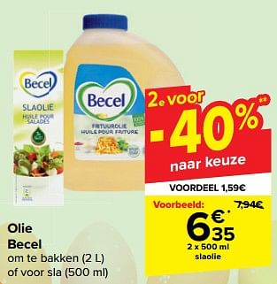 Promotions slaolie - Becel - Valide de 27/03/2024 à 08/04/2024 chez Carrefour