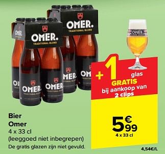 Promoties Bier omer - Omer - Geldig van 27/03/2024 tot 08/04/2024 bij Carrefour