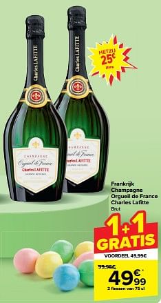 Promoties Frankrijk champagne orgueil de france charles lafitte brut - Champagne - Geldig van 27/03/2024 tot 08/04/2024 bij Carrefour