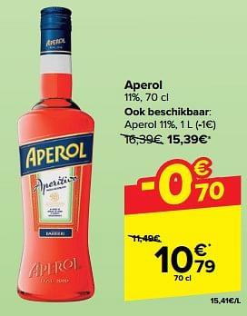Promoties Aperol - Aperol - Geldig van 27/03/2024 tot 08/04/2024 bij Carrefour