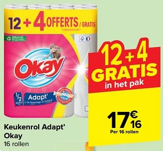 Promoties Keukenrol adapt okay - Okay - Geldig van 27/03/2024 tot 08/04/2024 bij Carrefour