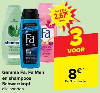 Promotions Shampoos schwarzkopf - Schwarzkopf - Valide de 27/03/2024 à 08/04/2024 chez Carrefour