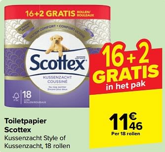 Promotions Toiletpapier scottex - Scottex - Valide de 27/03/2024 à 08/04/2024 chez Carrefour