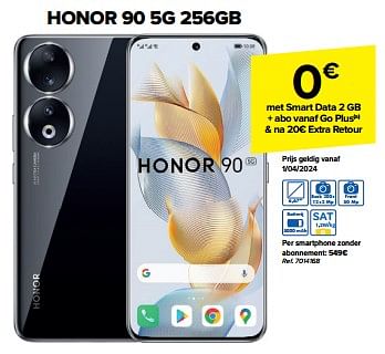Promoties Honor 90 5g 256gb - Honor - Geldig van 27/03/2024 tot 08/04/2024 bij Carrefour