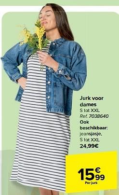 Promoties Jurk voor dames - Huismerk - Carrefour  - Geldig van 27/03/2024 tot 08/04/2024 bij Carrefour
